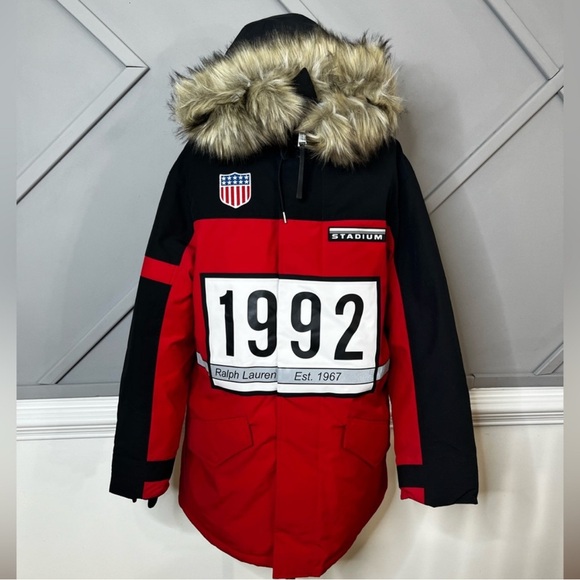 Polo Ralph Lauren Down Jacket Coat 1992 Stadium Collection Ski Men’s Size S - Picture 4 of 6